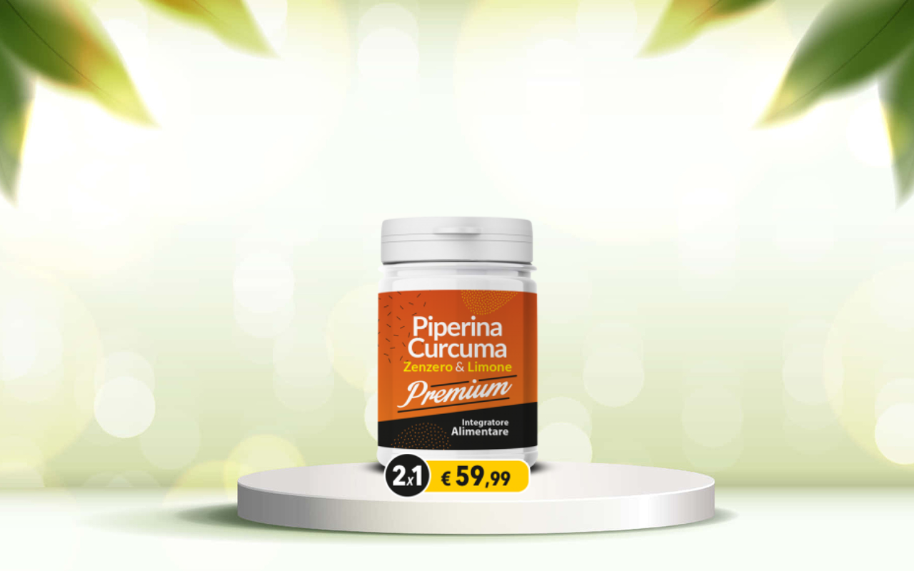 Prova Piperina e curcuma premium: detox naturale per intestino e dimagrimento